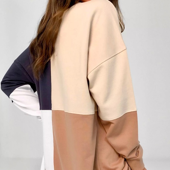 missguided oversized sweater dress MISSGUIDED Long Sleeve Slash Neck Knit Mini Sweater Dress For Fall Winter Casual Oversized Loose Fit Pullover
